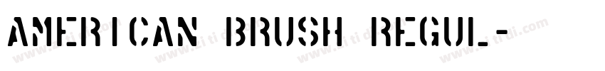 American Brush Regul字体转换